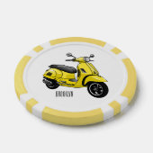 Lot De Jeton De Poker Illustration d'une moto cyclable (Simple)