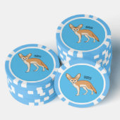 Lot De Jeton De Poker Illustration Fennec fox (Empiler)
