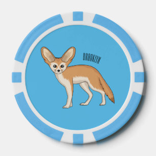 Lot De Jeton De Poker Illustration Fennec fox