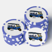 Lot De Jeton De Poker Illustration Tuk tuk (Empiler)