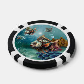 Lot De Jeton De Poker Imaginaire remarquable steampunk poisson. (Simple)