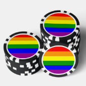 Lot De Jeton De Poker Indicateur gay pride (Empiler)