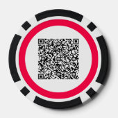 Lot De Jeton De Poker Informations personnalisées d'analyse de code QR C (Verso)