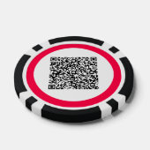 Lot De Jeton De Poker Informations personnalisées d'analyse de code QR C (Simple)