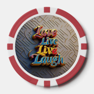 Lot De Jeton De Poker "Inspiration vivante douloureuse"
