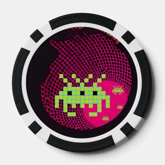 Lot De Jeton De Poker Invading Space Kings (Verso)