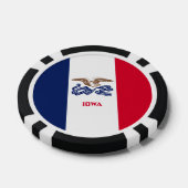 Lot De Jeton De Poker Iowan Flag, Flag of Iowa (Simple)