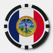 Lot De Jeton De Poker Iowan Seal, Iowa (Recto)