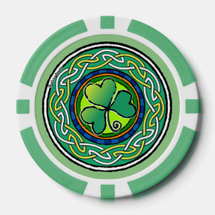 Lot De Jeton De Poker Irish shamrock