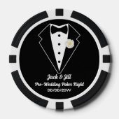 Lot De Jeton De Poker Jack & Jill Poker Night Party Tuxedo White Dress (Recto)