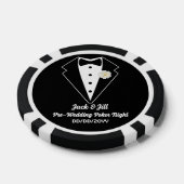 Lot De Jeton De Poker Jack & Jill Poker Night Party Tuxedo White Dress (Simple)