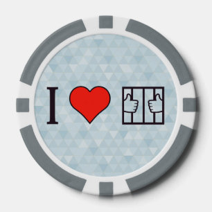 Lot De Jeton De Poker J'aime être en prison
