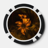 Lot De Jeton De Poker Jardin mystique Art Abstrait (Verso)