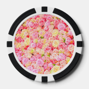 Lot De Jeton De Poker Jardin rose
