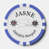 Lot De Jeton De Poker JASNE-JANAFA Challenge Coin Poker Chip (Recto)