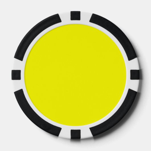 Lot De Jeton De Poker Jaune jaune (Recto)