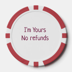 Lot De Jeton De Poker Je suis à vous aucun remboursement valentine day a