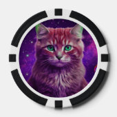 Lot De Jeton De Poker Jeu de design félin unique (Recto)