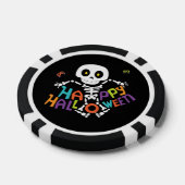 Lot De Jeton De Poker Joli squelette d'Halloween (Simple)