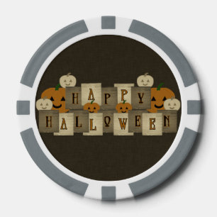Lot De Jeton De Poker Joyeux Halloween