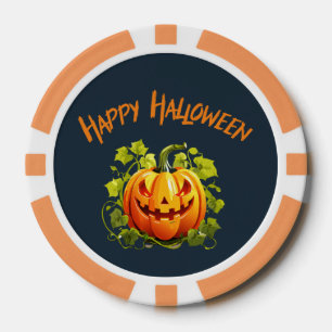Lot De Jeton De Poker Joyeux Halloween tasse Jack-O-Lantern Brew 