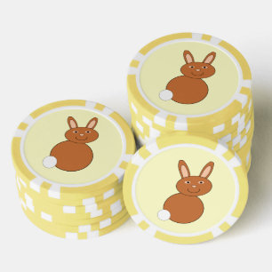 Lot De Jeton De Poker Joyeux Lapin de Pâques