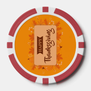 Lot De Jeton De Poker Joyeux Thanksgiving 2
