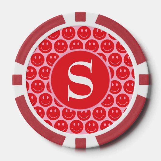 Lot De Jeton De Poker Joyeux visage (Recto)