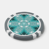 Lot De Jeton De Poker Kaleidoscope arctique (Simple)