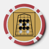 Lot De Jeton De Poker Kanji Clock (Verso)