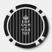 Lot De Jeton De Poker KEEP CALM personnalisé et votre texte (Verso)