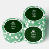 Lot De Jeton De Poker KEEP CALM personnalisé et votre texte (Empiler)