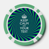 Lot De Jeton De Poker KEEP CALM personnalisé et votre texte (Verso)