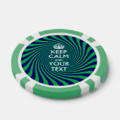 Lot De Jeton De Poker KEEP CALM personnalisé et votre texte (Simple)
