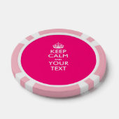 Lot De Jeton De Poker KEEP CALM personnalisé et votre texte (Simple)