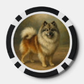 Lot De Jeton De Poker Keeshond (Verso)