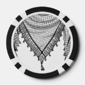 Lot De Jeton De Poker Keffiyeh Écharpe palestinienne tissu traditionnel (Verso)