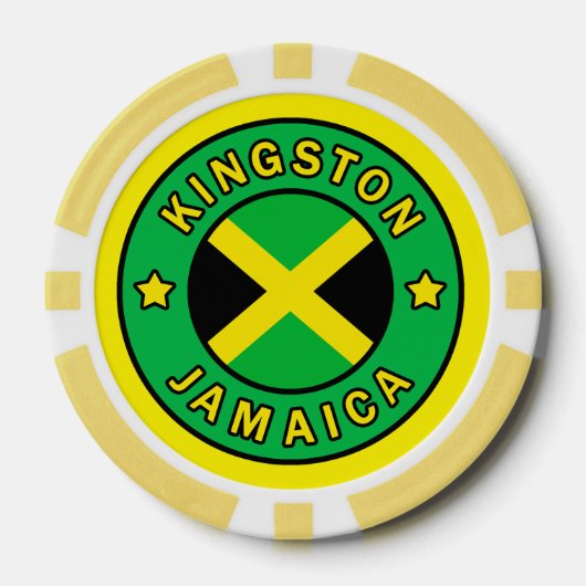 Lot De Jeton De Poker Kingston Jamaïque (Recto)