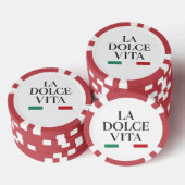 Lot De Jeton De Poker La Dolce Vita Italien Poker Chip - Jouer avec Styl (Empiler)