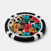 Lot De Jeton De Poker La foule de chats (Simple)