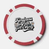 Lot De Jeton De Poker "La gentillesse est libre, laisse tomber" (Verso)