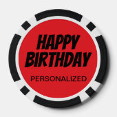 Lot De Jeton De Poker La vie commence à 50 - 00e anniversaire (Verso)