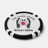 Lot De Jeton De Poker L'ange sombre (Simple)