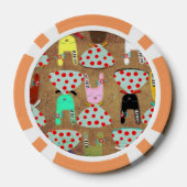 Lot De Jeton De Poker Lapin (Verso)