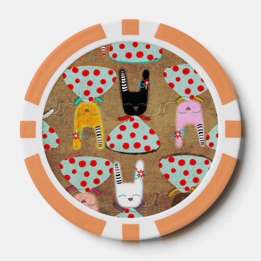Lot De Jeton De Poker Lapin (Recto)