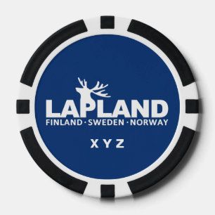 Lot De Jeton De Poker LAPLAND puces de poker monogramme personnalisées