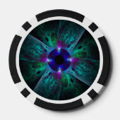 Lot De Jeton De Poker L'art Abstrait des yeux (Verso)