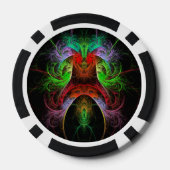 Lot De Jeton De Poker L'art Abstrait du Carnaval (Verso)