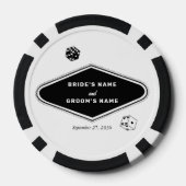 Lot De Jeton De Poker Las Vegas Casino Destination Mariage Noir Blanc (Verso)