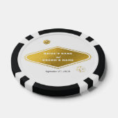 Lot De Jeton De Poker Las Vegas Casino Destination Wedding Gold (Simple)